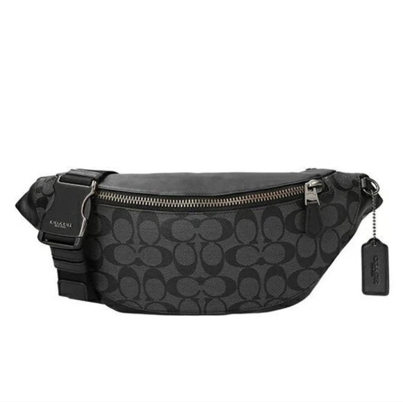 New COACH Waist Bag Body Bag Warren Belt Bag Charcoal Grey. UNISEX - Picture 1 of 4